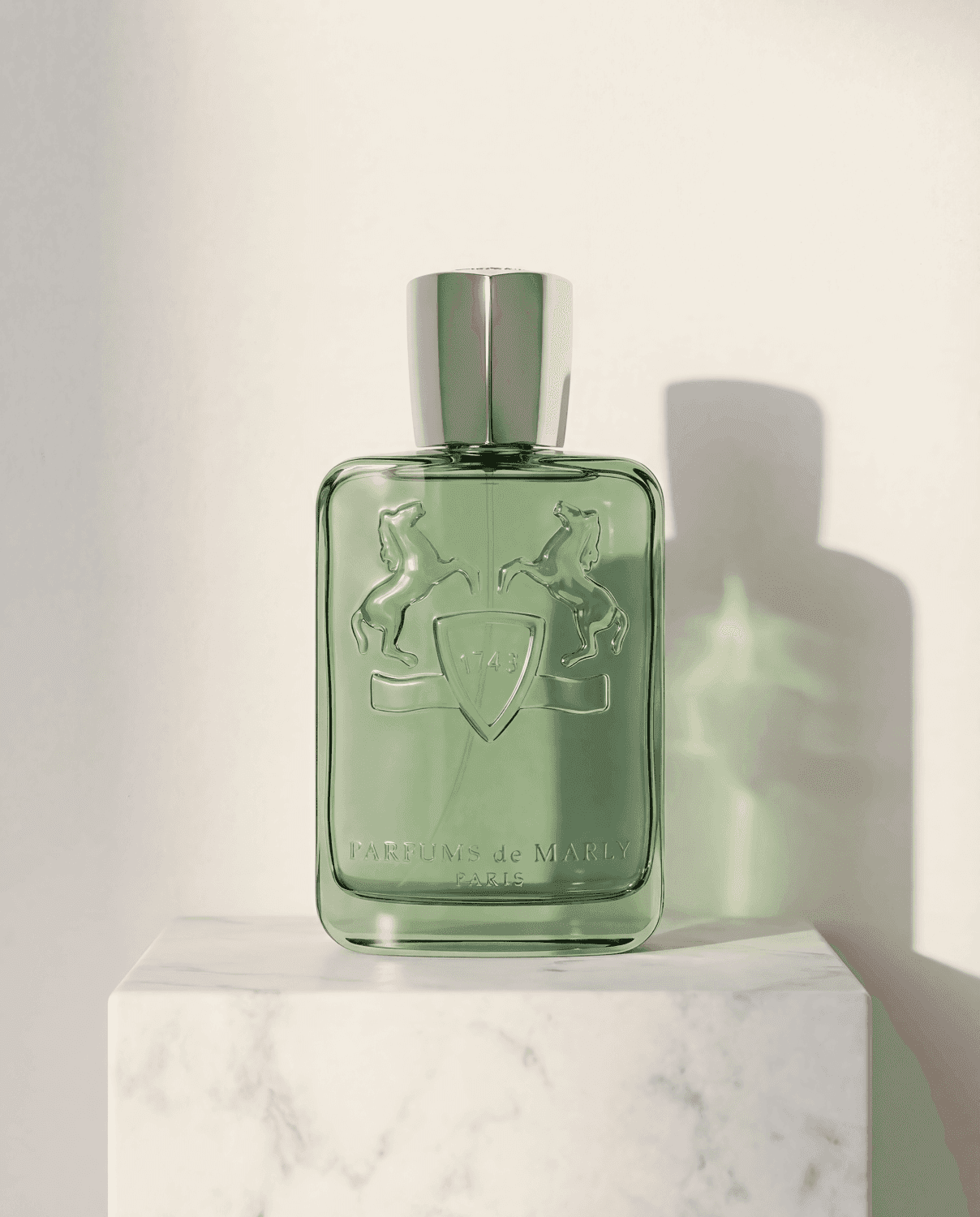 Greenley by Parfums de Marly - Marble Product Shot January 2026 Fragrance