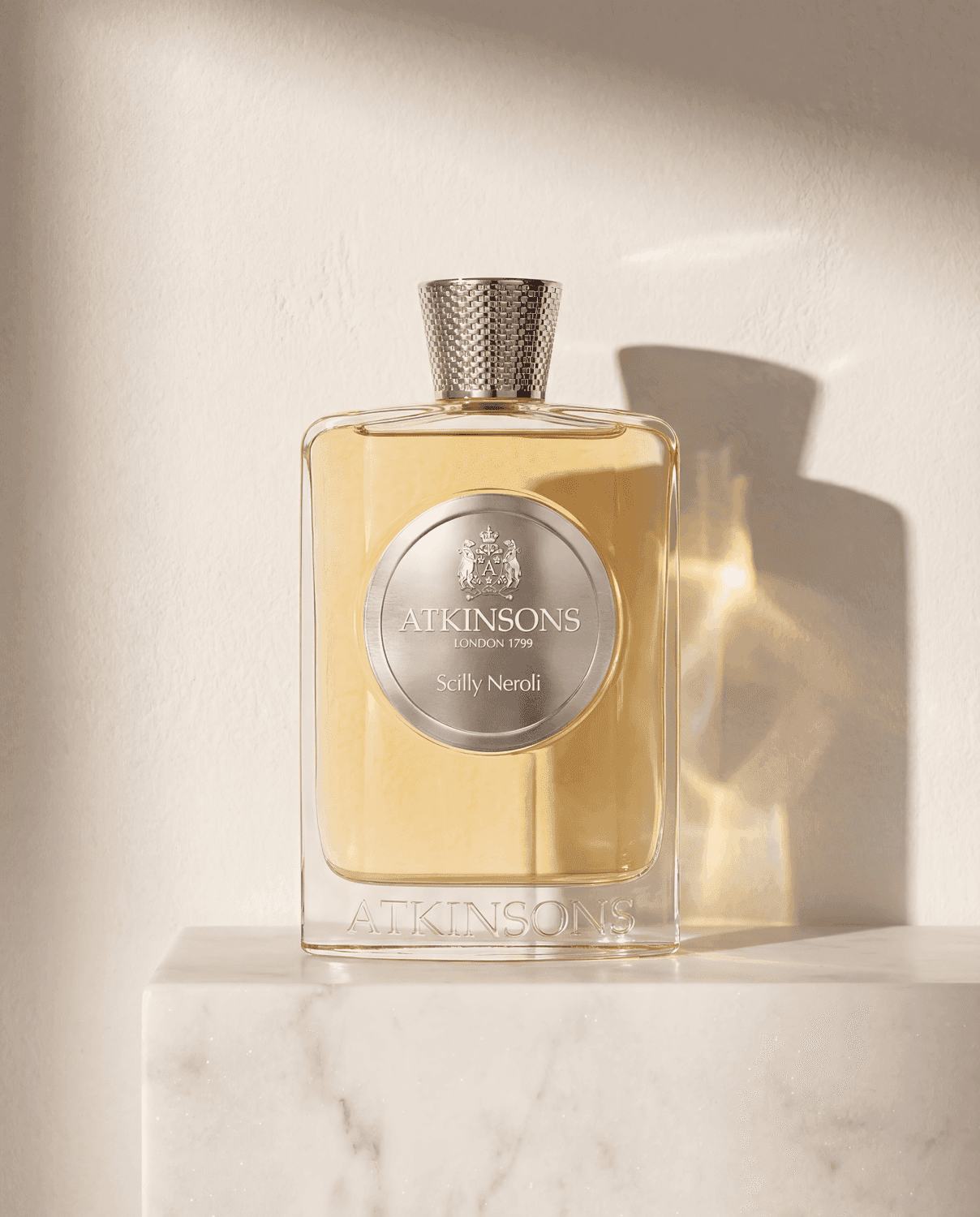Scilly Neroli by Atkinsons - Marble Product Shot January 2026 Fragrance