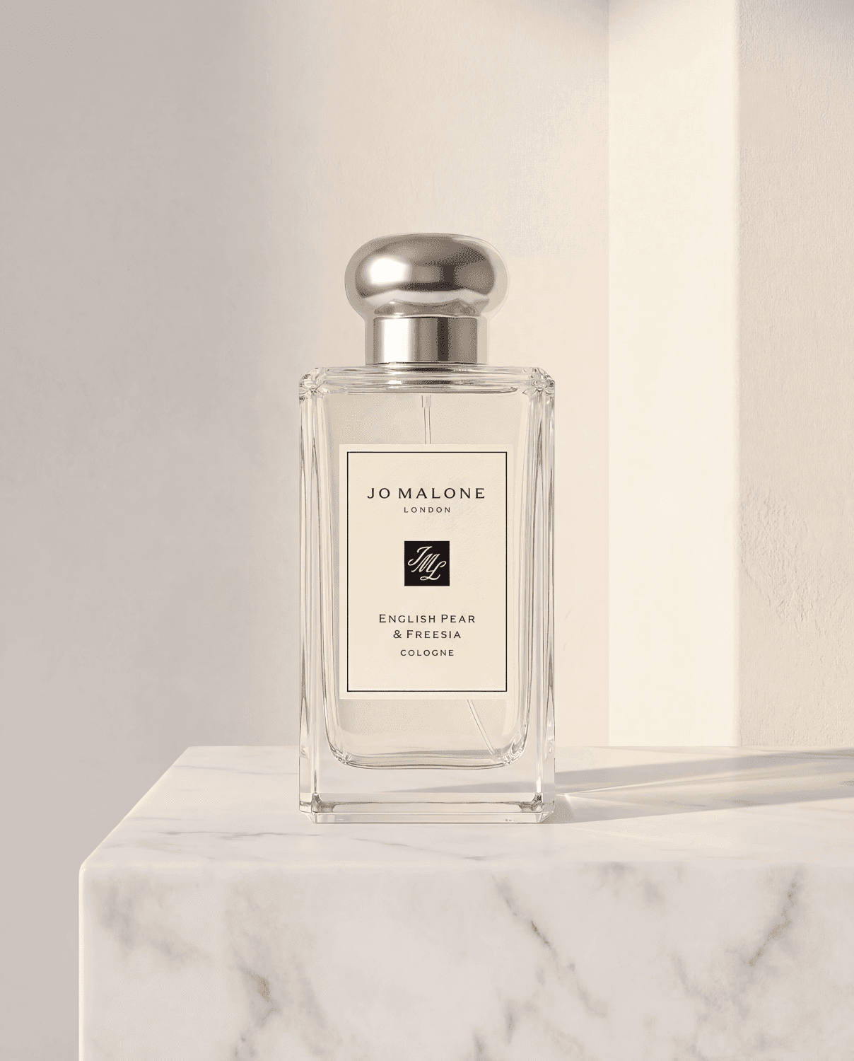 English Pear Freesia by Jo Malone London - Marble Product Shot January 2026 Fragrance