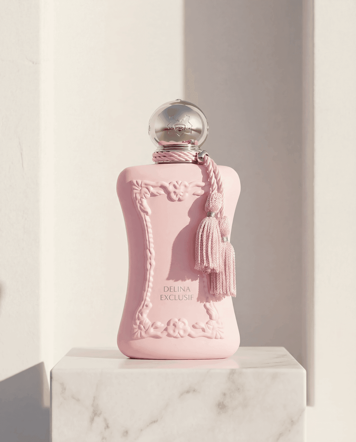 Delina Exclusif by Parfums de Marly - Marble Product Shot January 2026 Fragrance
