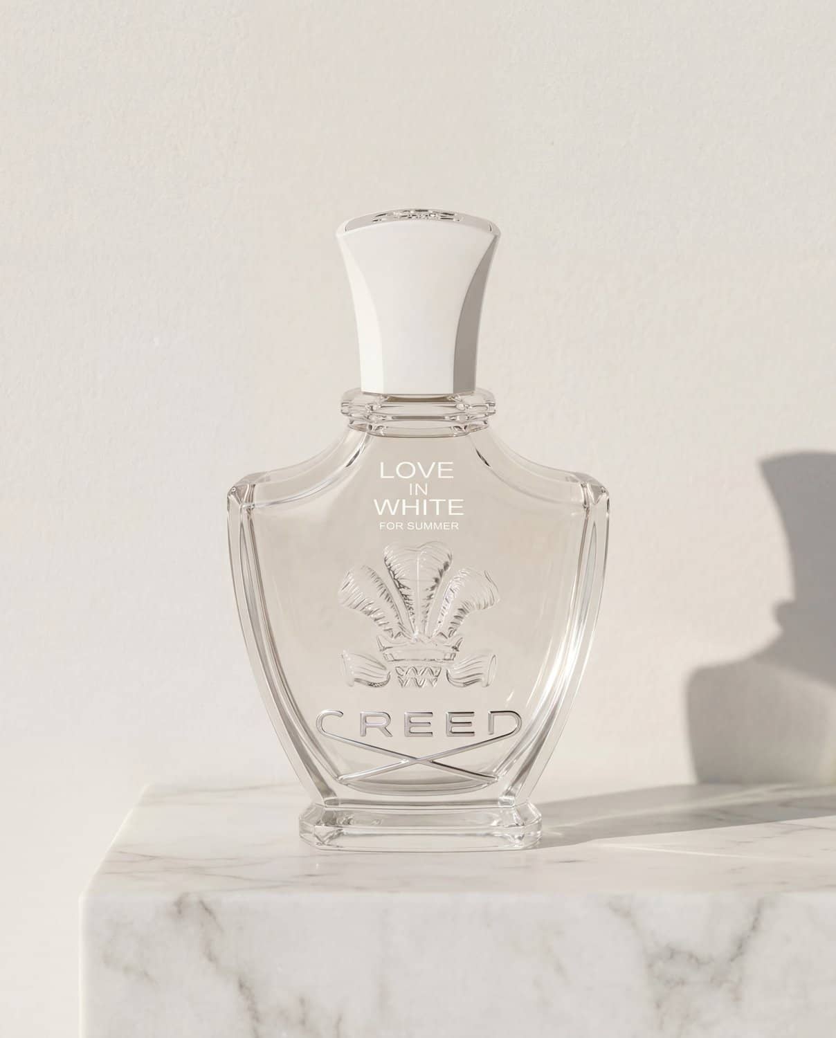 Love in White for Summer by Creed - Marble Product Shot January 2026 Fragrance