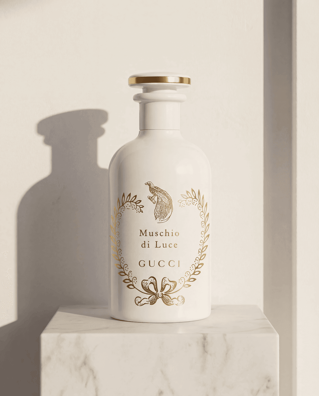 Muschio di Luce by Gucci - Marble Product Shot January 2026 Fragrance