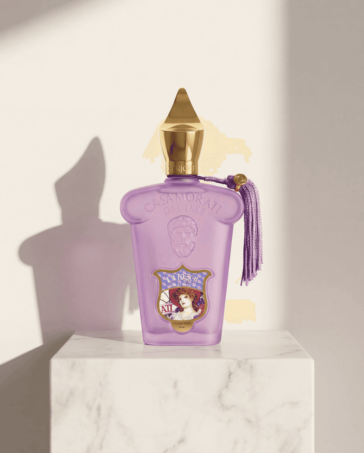 La Tosca by Xerjoff - Marble Product Shot January 2026 Fragrance