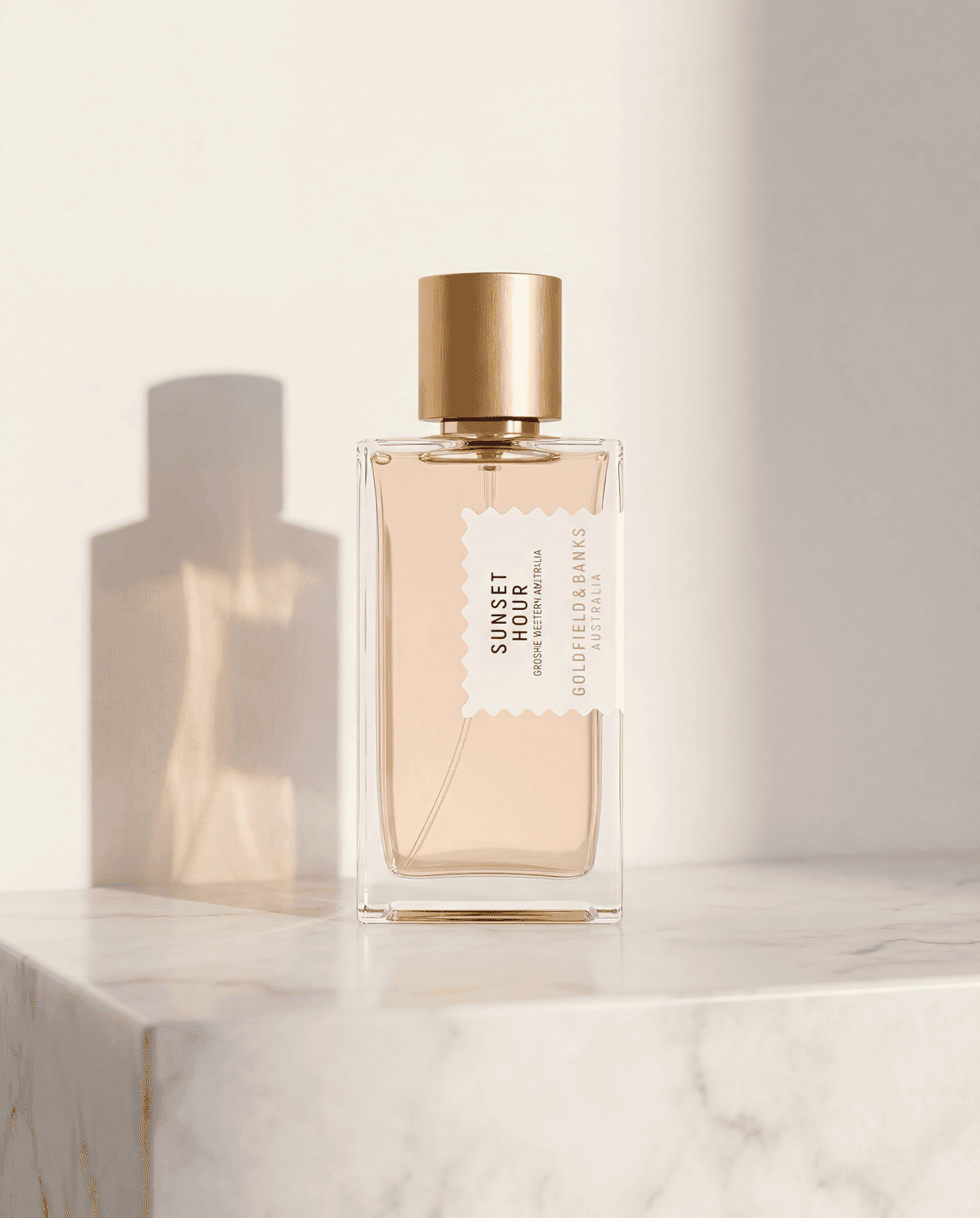 Sunset Hour by Goldfield & Banks - Marble Product Shot January 2026 Fragrance