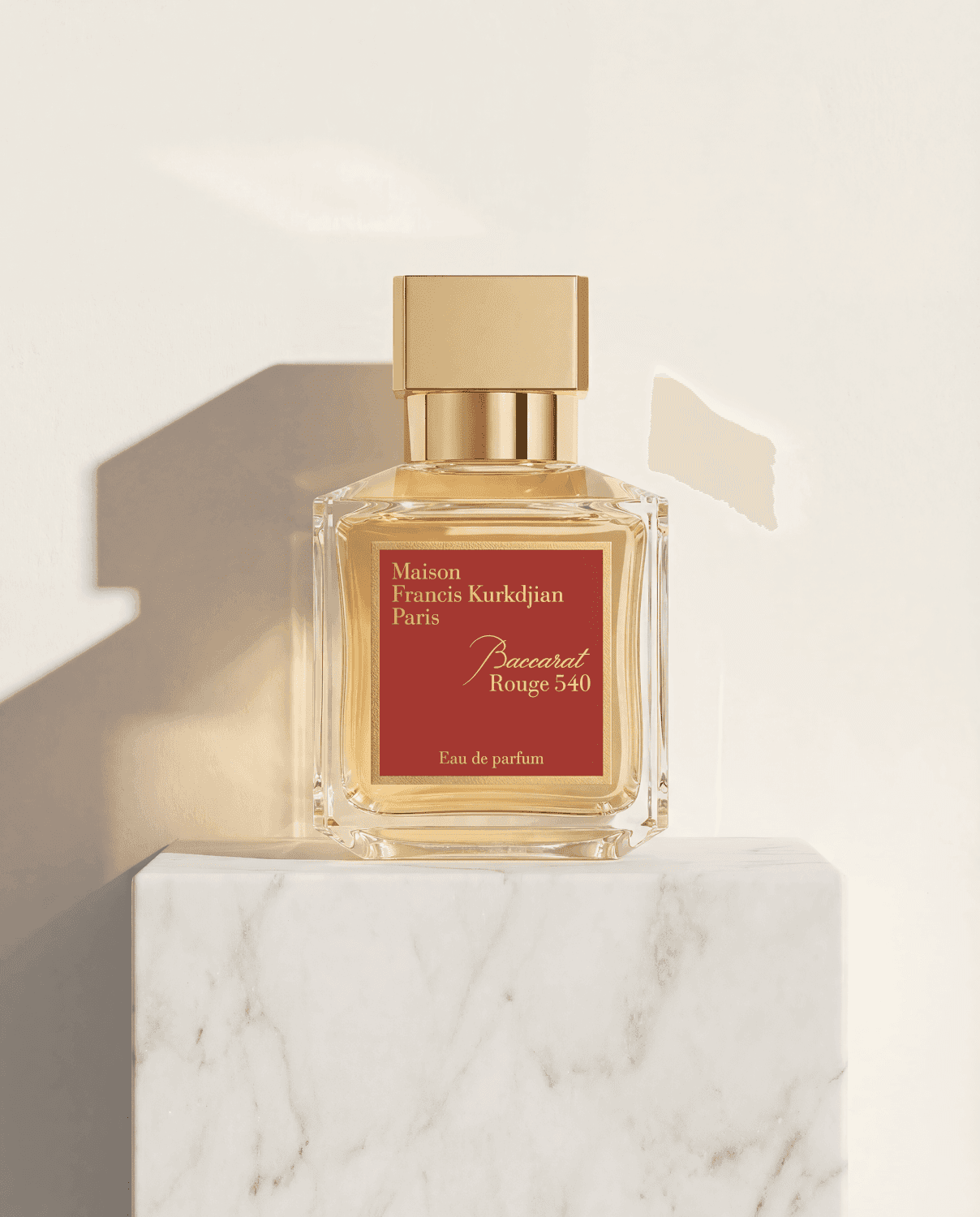 Baccarat Rouge 540 by Maison Francis Kurkdjian - Marble Product Shot January 2026 Fragrance
