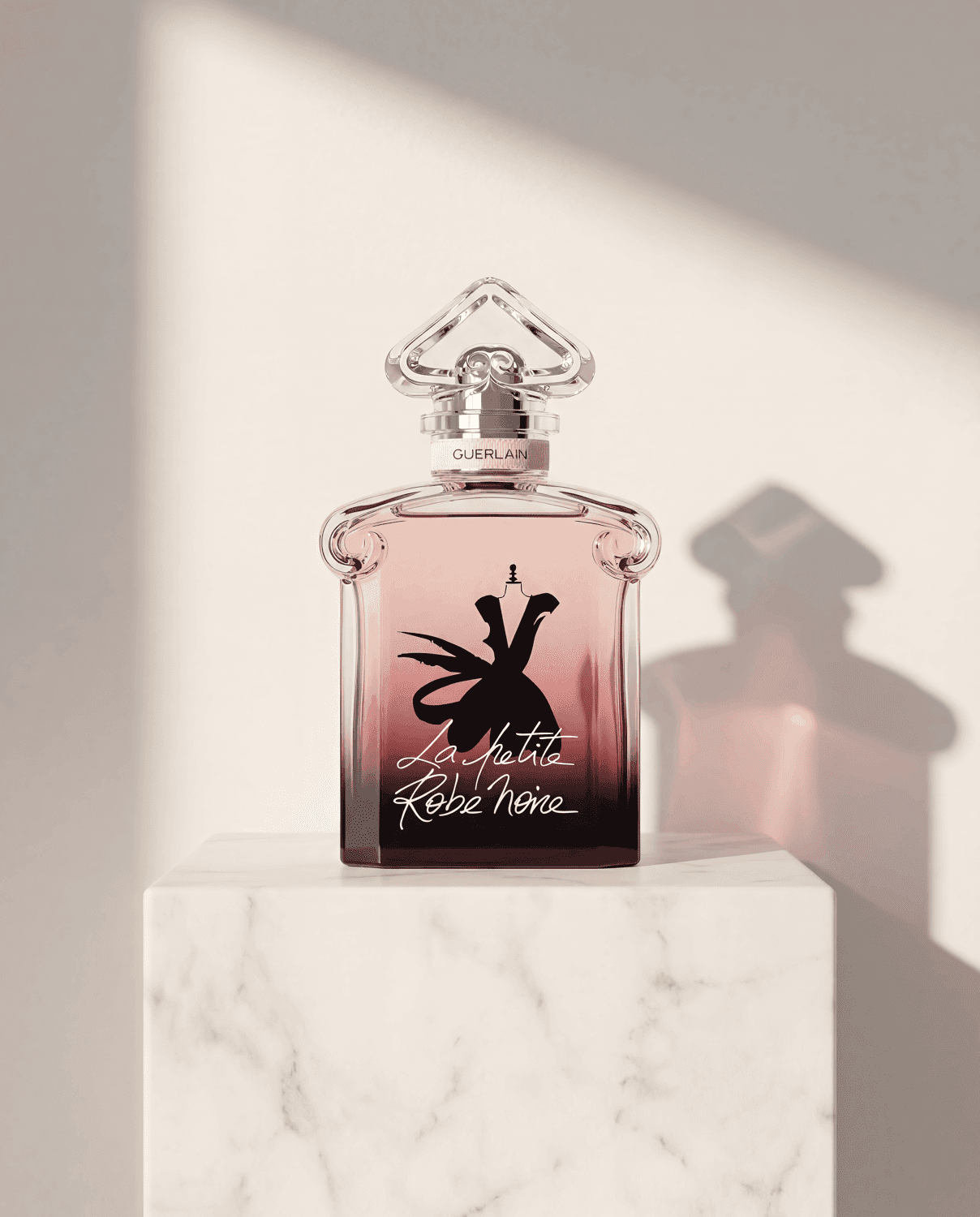 La Petite Robe Noire Eau de Parfum Intense by Guerlain - Marble Product Shot January 2026 Fragrance
