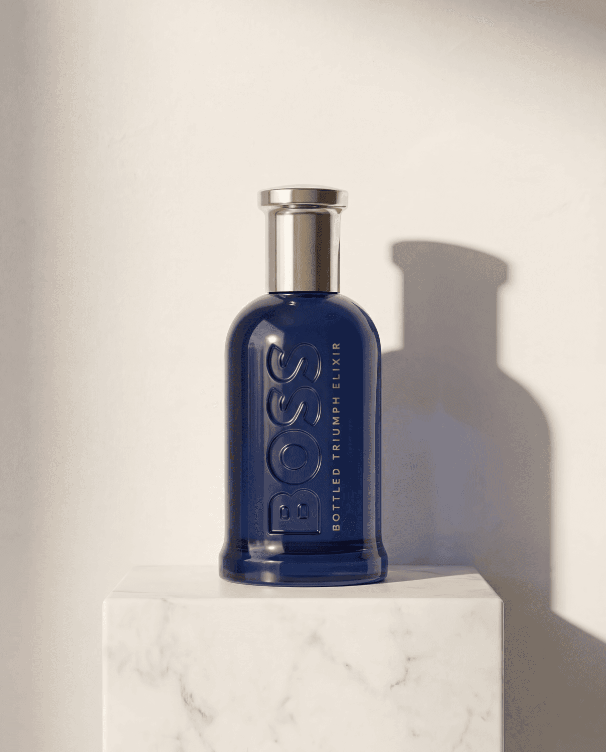 Boss Bottled Triumph Elixir by Hugo Boss - Marble Product Shot January 2026 Fragrance