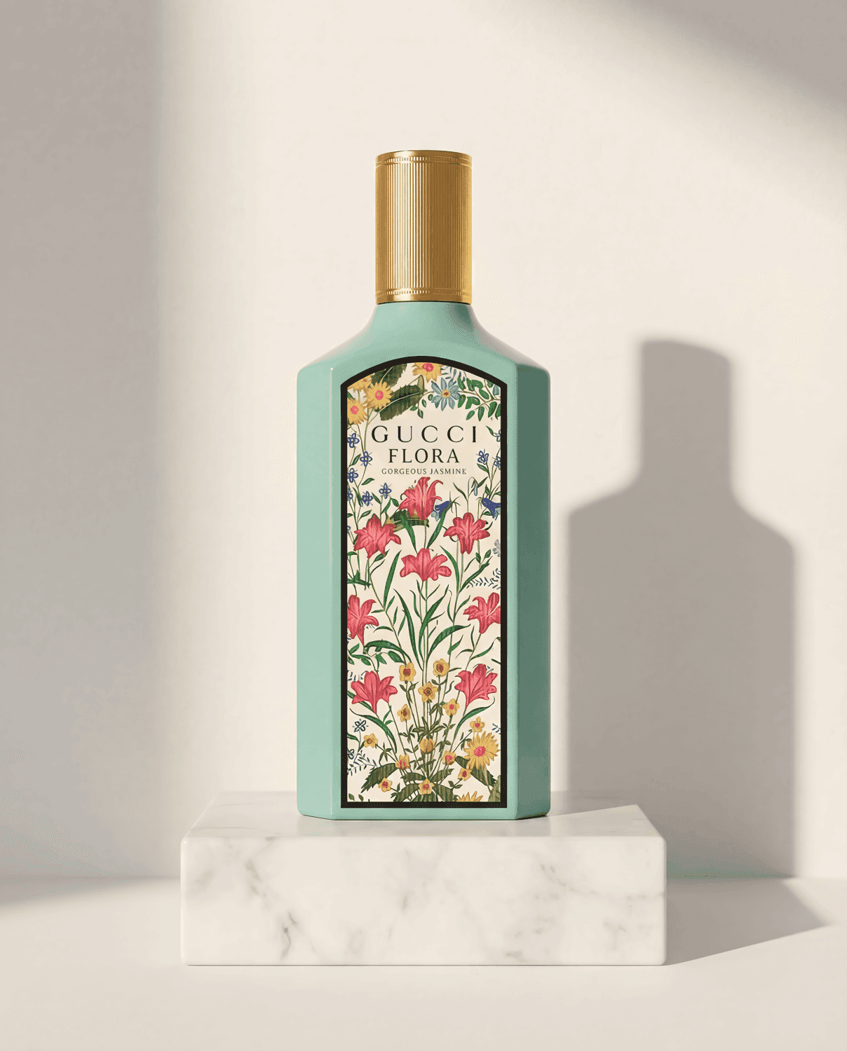 Flora Gorgeous Jasmine by Gucci - Marble Product Shot January 2026 Fragrance