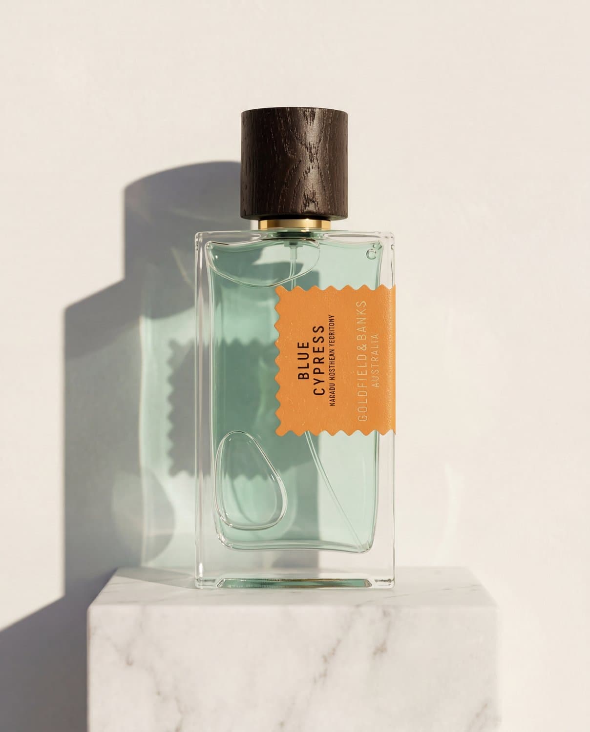 Blue Cypress by Goldfield & Banks - Marble Product Shot January 2026 Fragrance