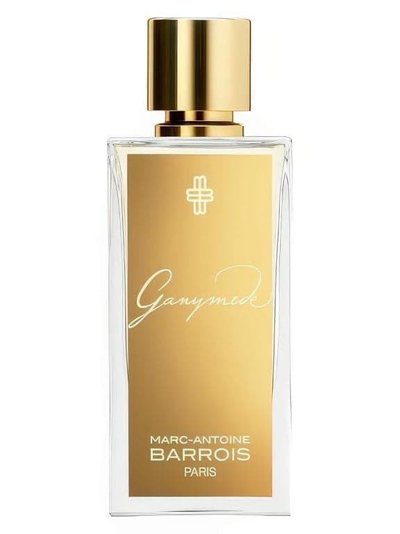Marc-Antoine Barrois Ganymede perfume bottle – blurred decorative background
