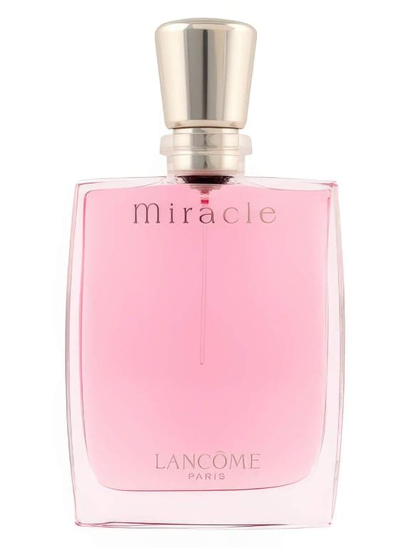 Lancôme Miracle perfume bottle – blurred decorative background