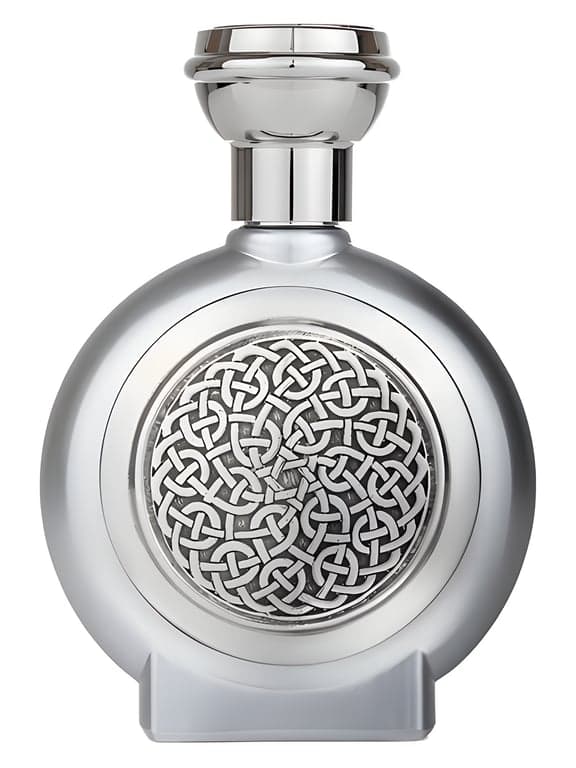 Boadicea The Victorious Heroine perfume bottle – blurred decorative background