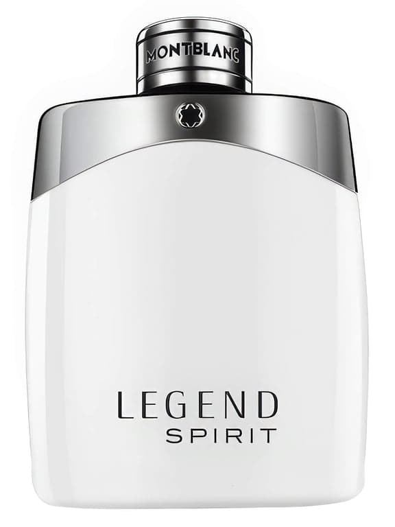 Montblanc Legend Spirit perfume bottle – blurred decorative background