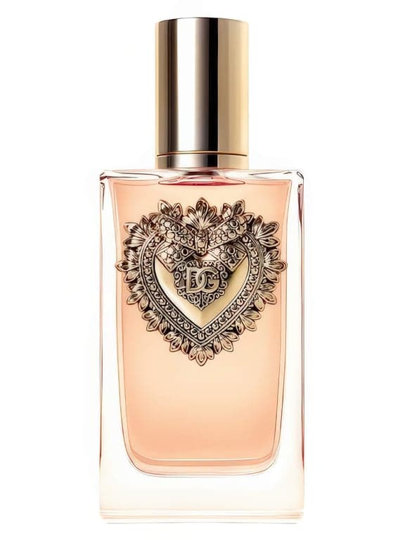 Dolce&Gabbana Devotion perfume bottle – blurred decorative background