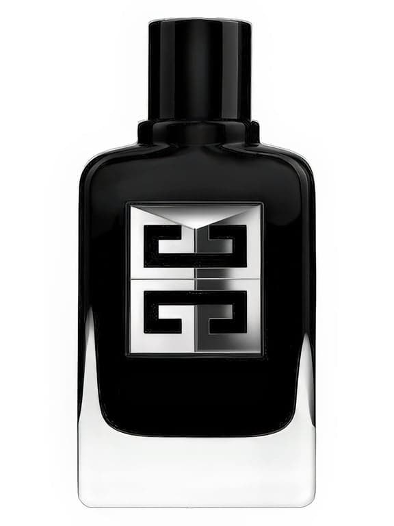 Givenchy Gentleman Society perfume bottle – blurred decorative background