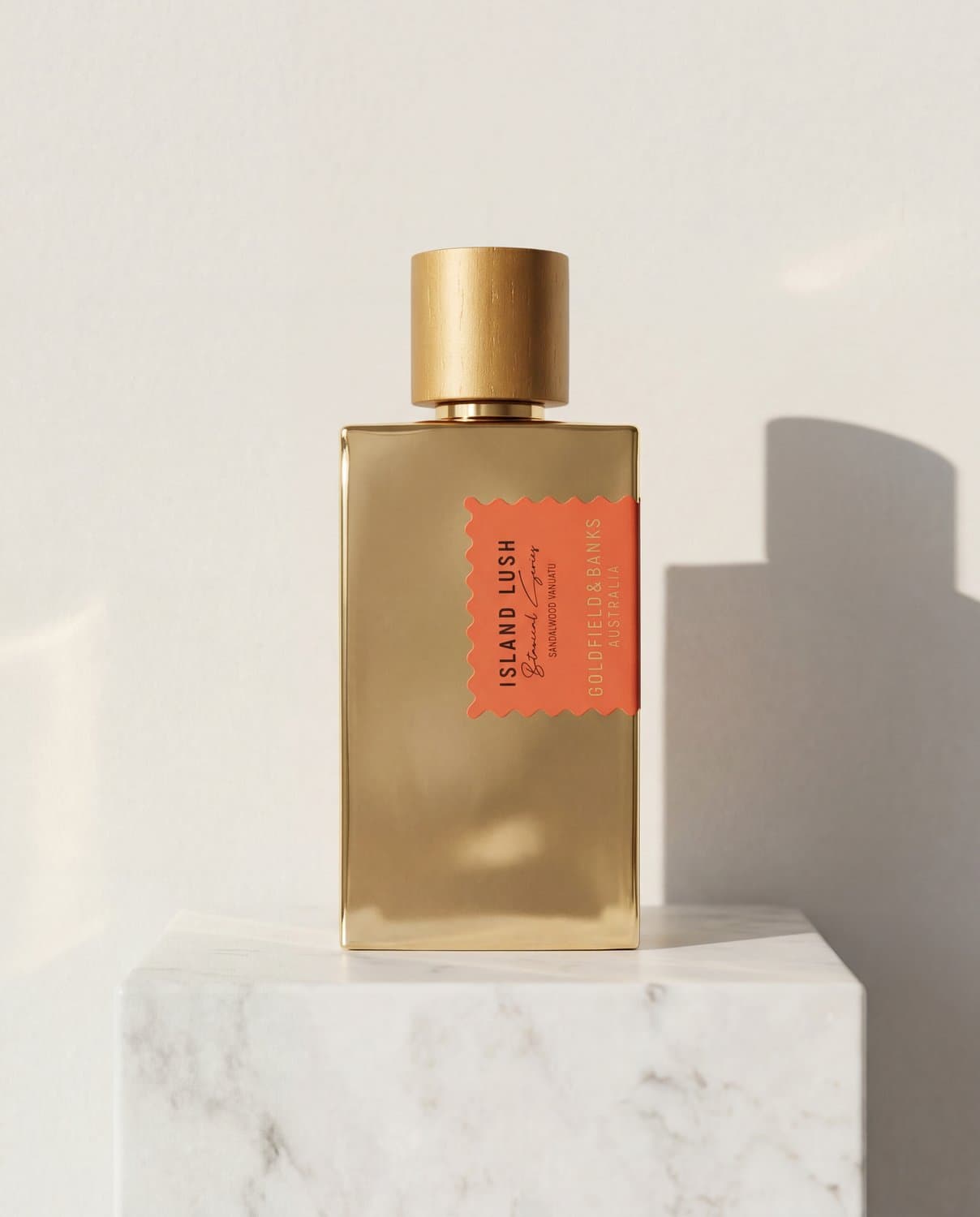 Island Lush by Goldfield & Banks - Marble Product Shot January 2026 Fragrance