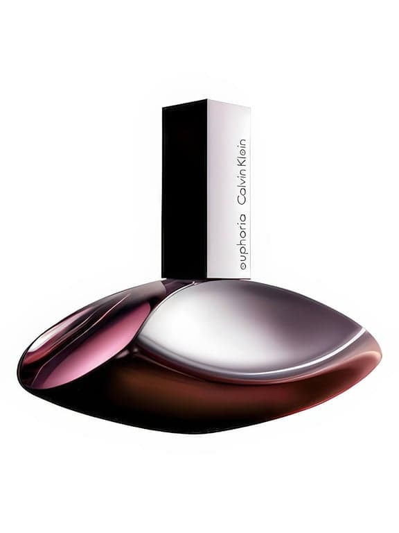 Calvin Klein Euphoria perfume bottle – blurred decorative background