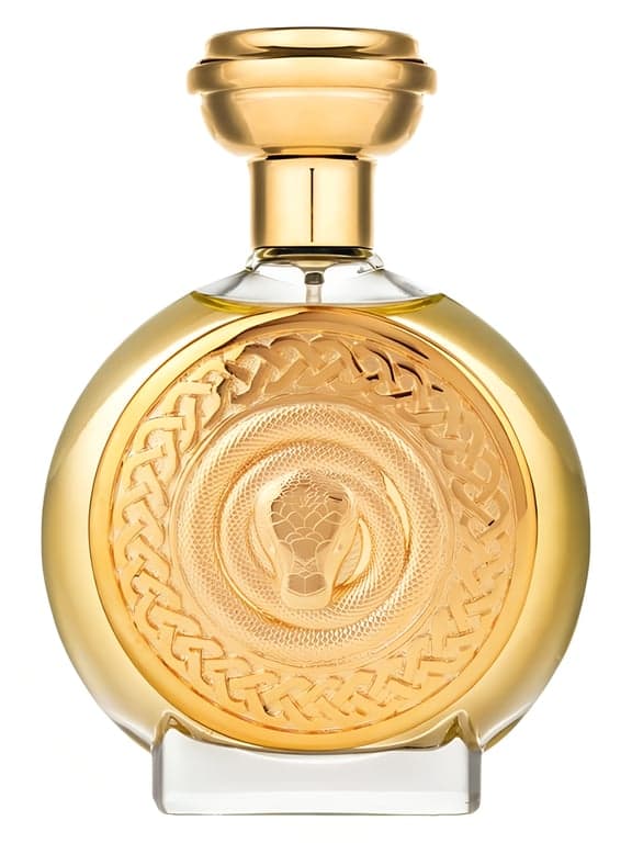 Boadicea The Victorious Opal perfume bottle – blurred decorative background