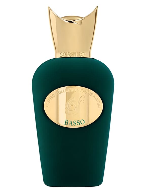 Sospiro Basso perfume bottle – blurred decorative background
