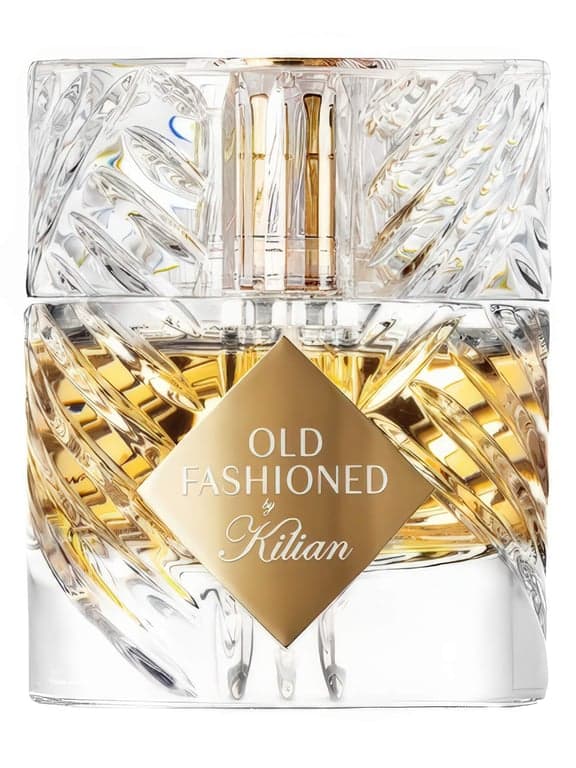 By Kilian Old Fashioned perfume bottle – blurred decorative background