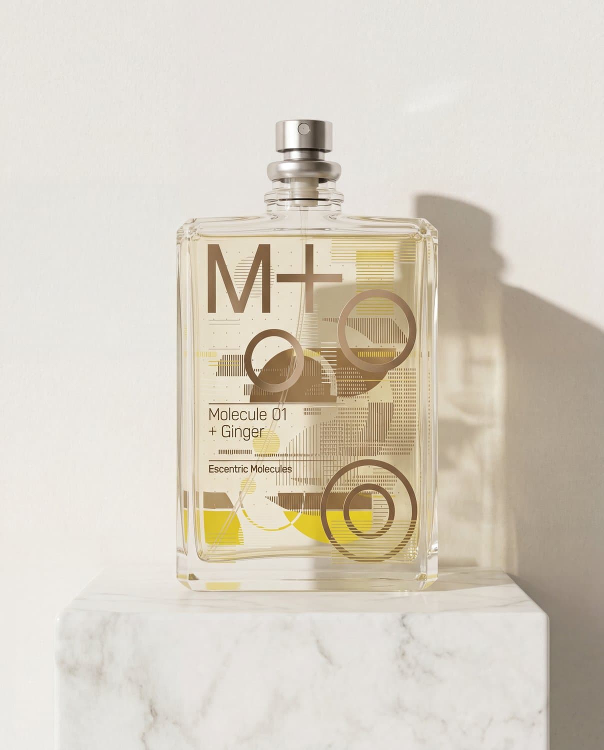 Molecule 01 + Ginger by Escentric Molecules - Marble Product Shot January 2026 Fragrance