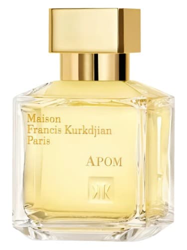 Maison Francis Kurkdjian APOM perfume bottle – blurred decorative background