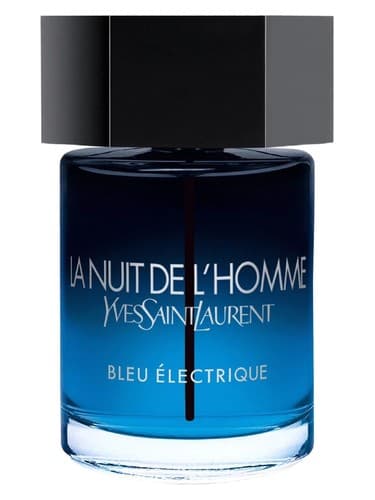 Yves Saint Laurent La Nuit de L'Homme Bleu Électrique perfume bottle - luxury fragrance