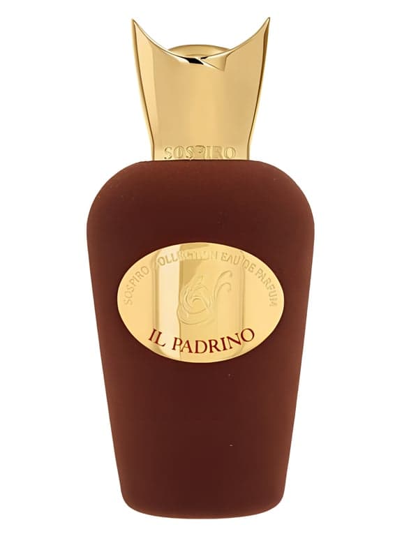 Sospiro Il Padrino perfume bottle – blurred decorative background