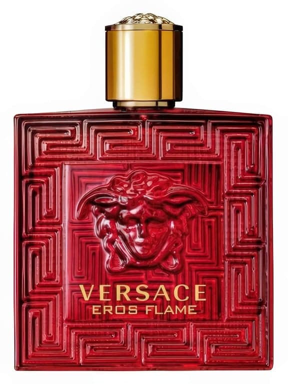 Versace Eros Flame perfume bottle - luxury fragrance
