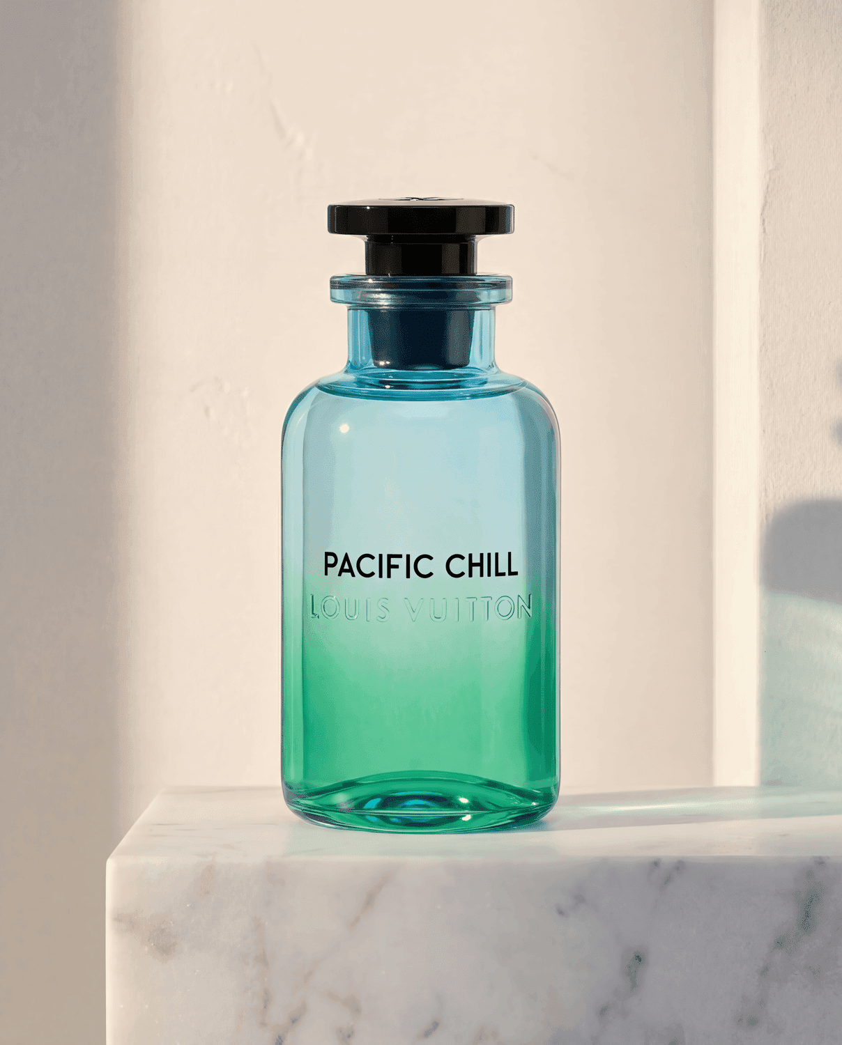 Pacific Chill by Louis Vuitton - Marble Product Shot January 2026 Fragrance