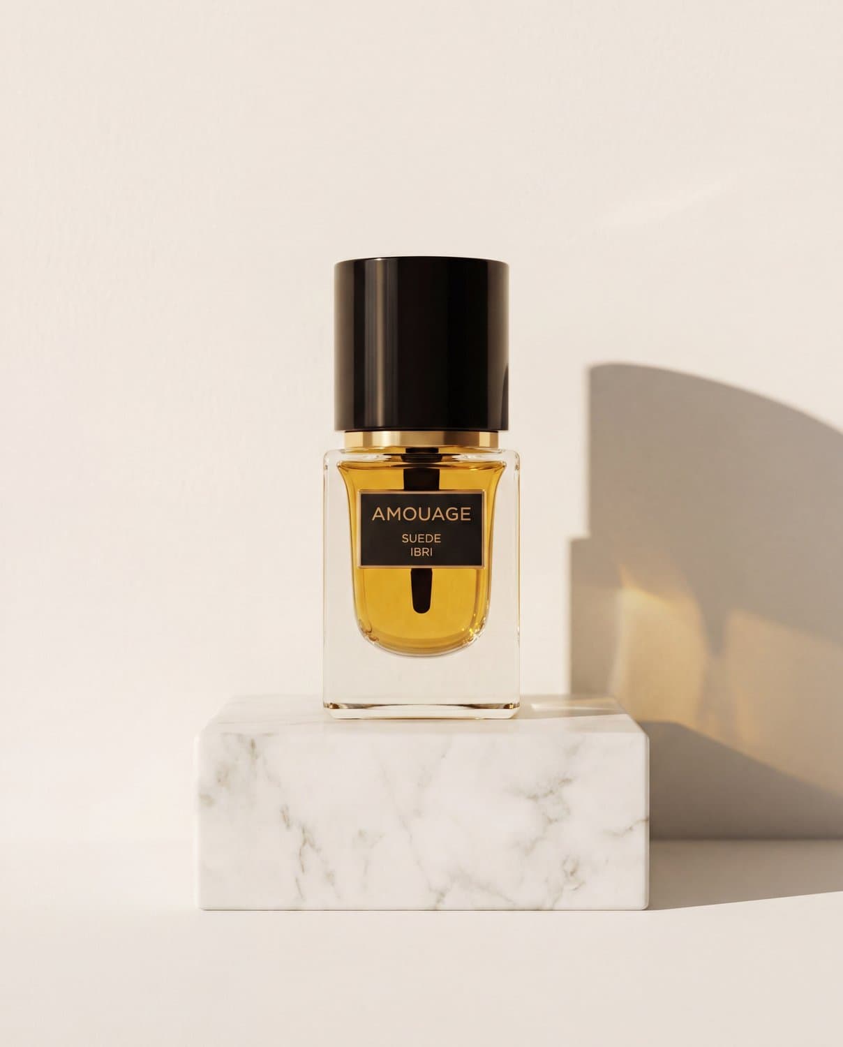 Suede Ibri by Amouage - Marble Product Shot January 2026 Fragrance