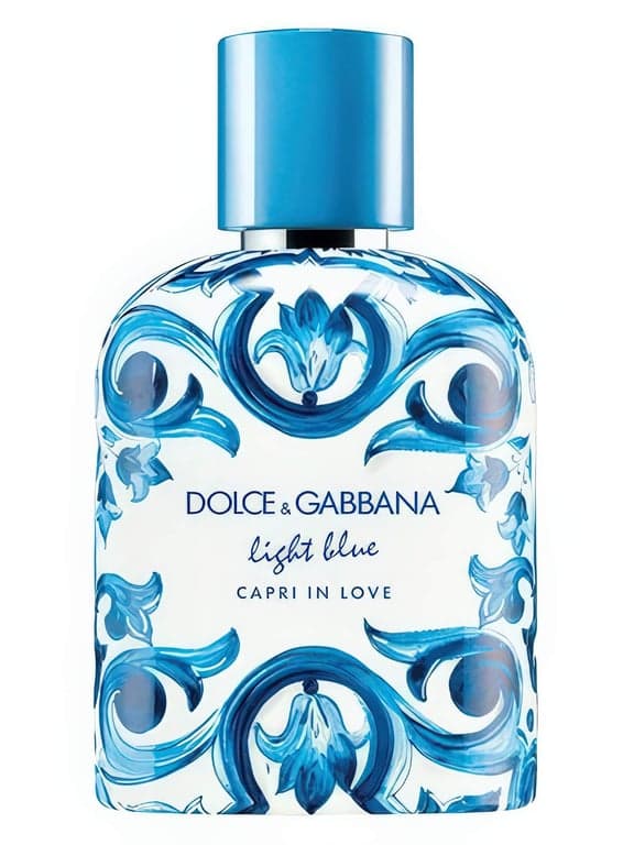 Dolce&Gabbana Light Blue Capri In Love Pour Homme Eau de Parfum perfume bottle - luxury fragrance