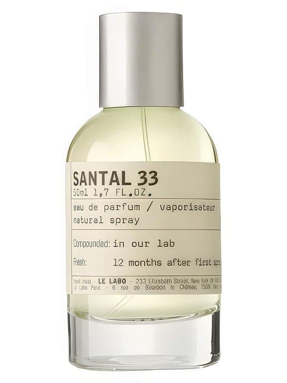 Le Labo Santal 33 perfume bottle - luxury fragrance