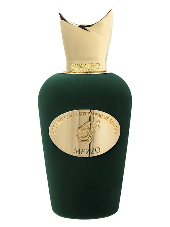 Sospiro Mezzo perfume bottle – blurred decorative background