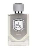Lattafa Liam Grey perfume bottle - luxury fragrance