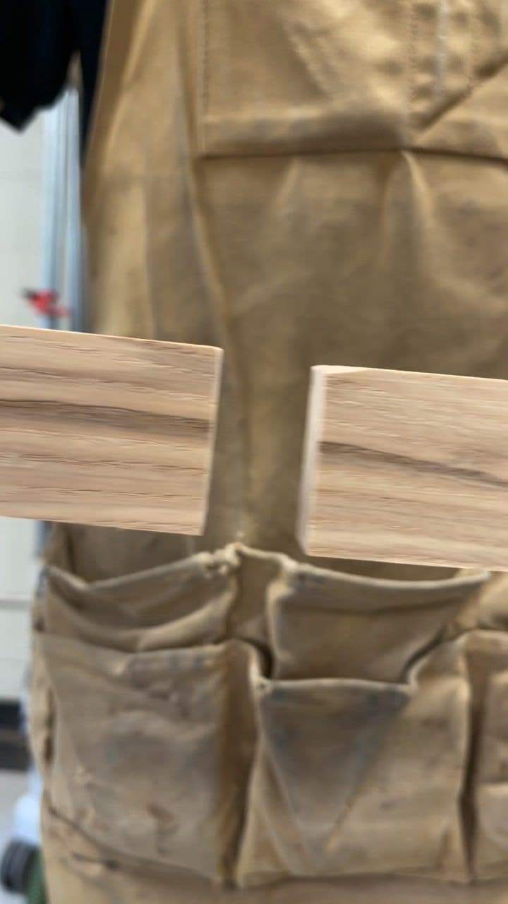 Well I guess that’s one way to connect two pieces of wood. #5minutecrafts #fiveminutecrafts #learnwithme #learnintiktok #woodworking