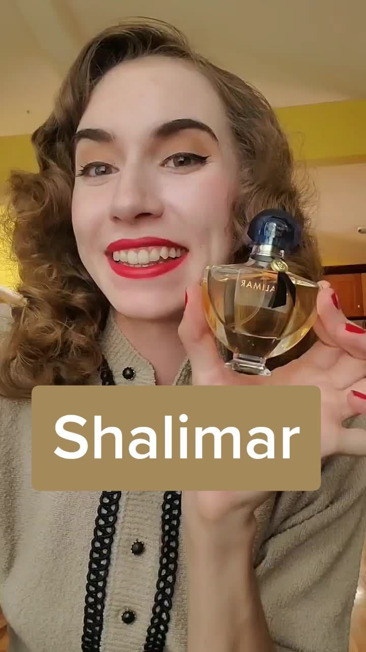 Have you tried Shalimar before? What do you think of the fragrance? #vintage #gatsby #pinup #1950s #1920s #perfumetiktok #shalimar