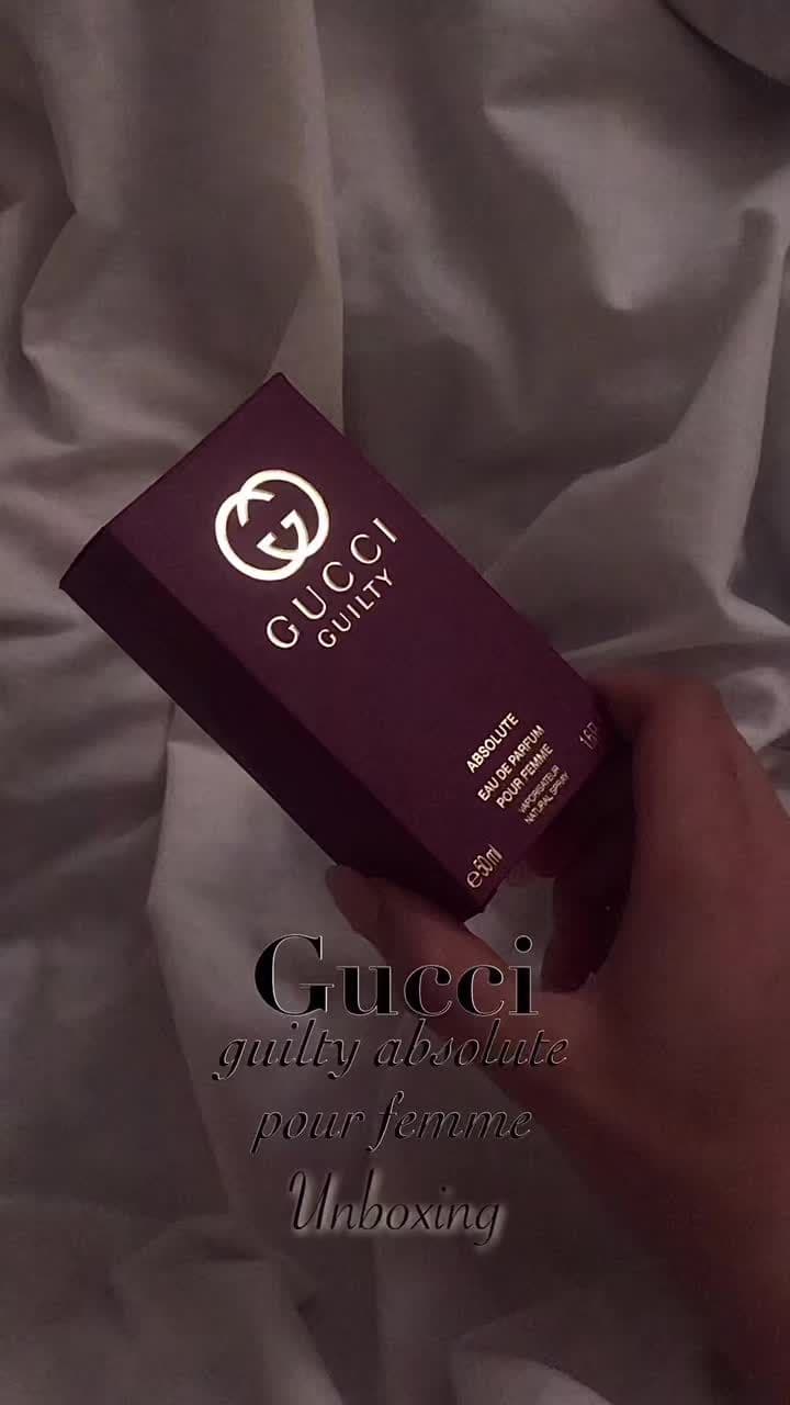 Unboxing my new Gucci guilty absolute pour femme ✨✨ ---------------------------------------------                      .                                                                           . .#gucci #fyp #foryoupage #fragrance #perfumetok #prefumes #perfumes #luxury #unboxing