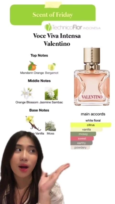 Valentino Voce Viva Intensa menjadi parfum yang akan kita bahas di Scent of Friday kali ini. Apakah ini merupakan salah satu parfum kesukaan kalian ? #fyp #fragrance #parfum #scentoftheday #fragrancereview