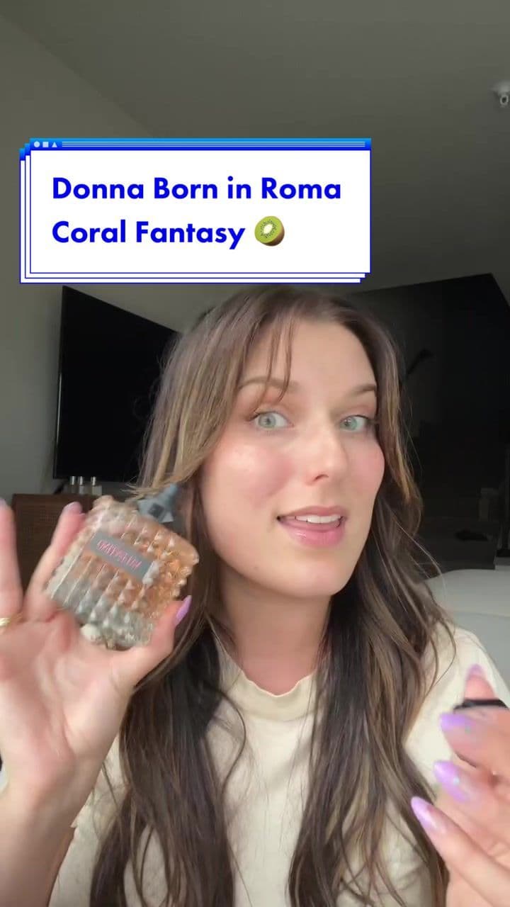 this scent would be PERFECT for high schoolers especially! it has a youthful, pretty smell 😇🥝 #valentino #donnaborninromacoralfantasy