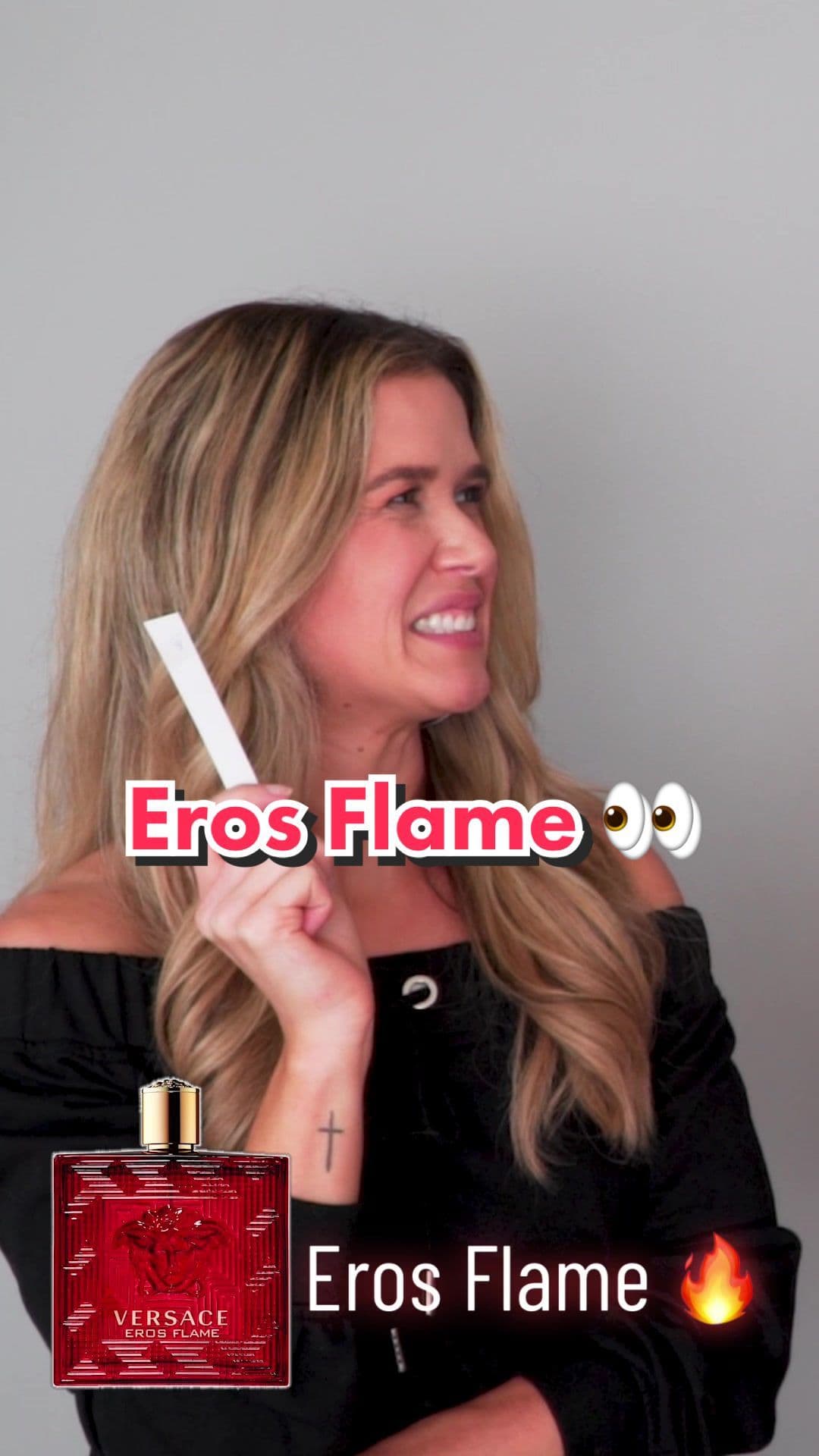 Eros flame “it’s sweet but a little musty” ft. Guest Anna Marie Dobbins #versace #erosflame #fragrance #cologne #fragrances 