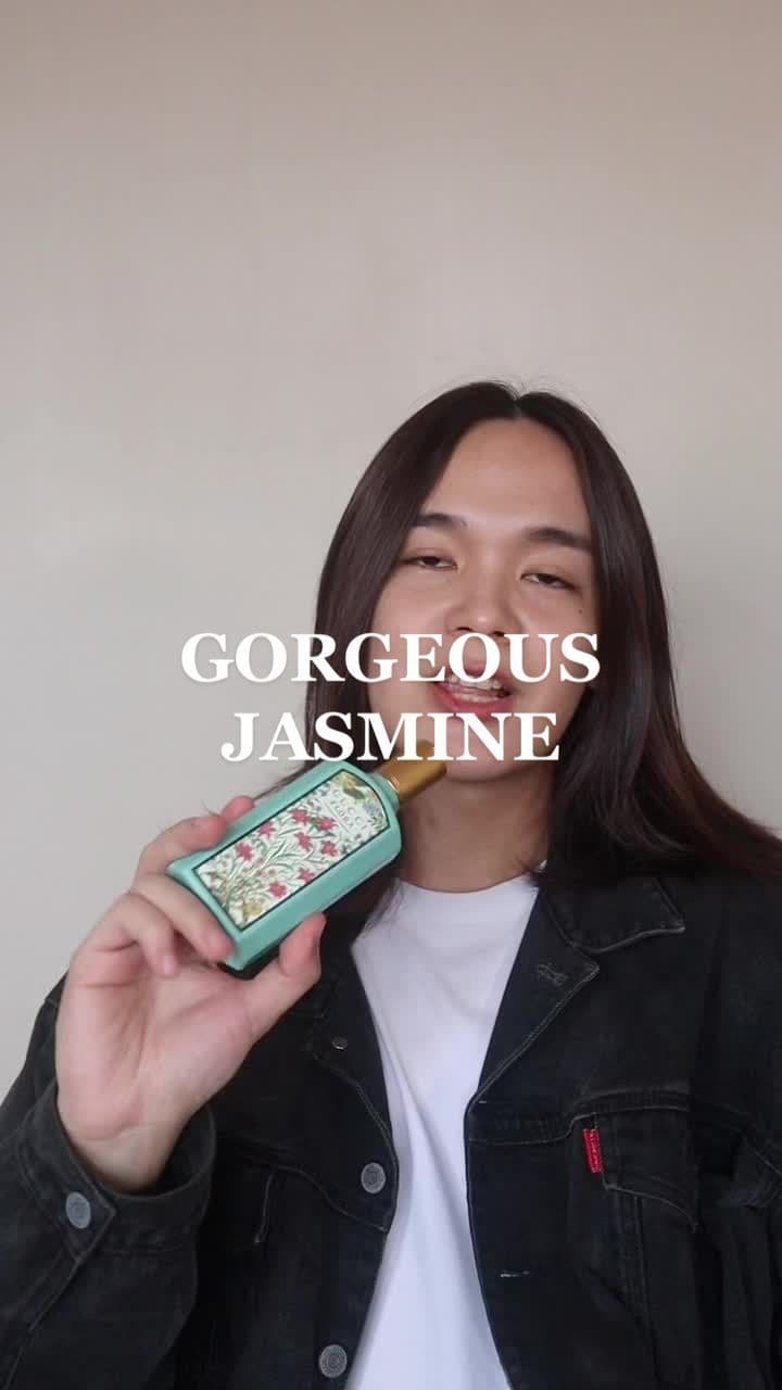 Projection is really good! Just two spritz and the whole room can smell you! #gucci #gorgeousjasmine #flora #fragrance #perfumetok 