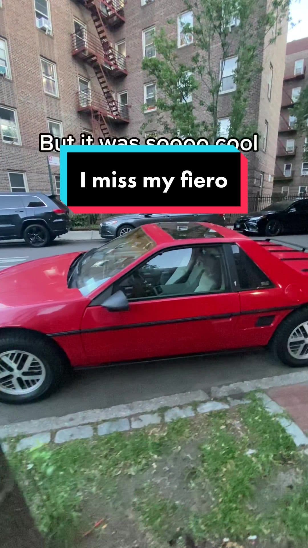 This was a head turner for sure 🥴#fiero #pontiac #carsoftiktok #vintagecars #80s #cars #nyc #fyp 
