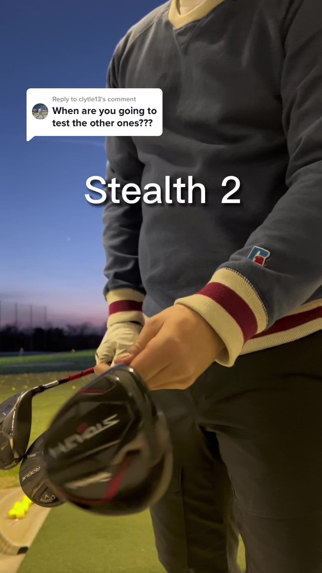 Replying to @clytle13 Stealth 2 Wood review #golf #clubtesting #micdup #fyp #leftygolf 