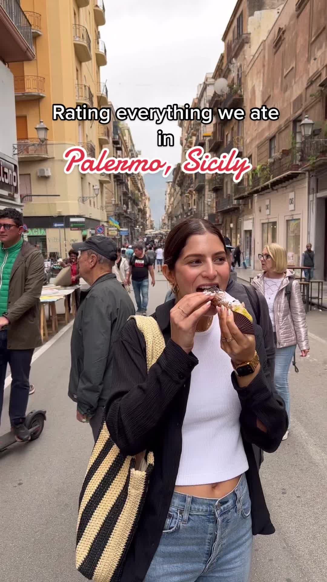 You have to get street food from the Ballarò market in Palermo, Sicily 🤌 ans cannolis from Cannoli & Co. #italyfood #italystreetfood #italyinspo #italysummer2023 #sicily🇮🇹 #sicilyfood #whatiateinitaly 