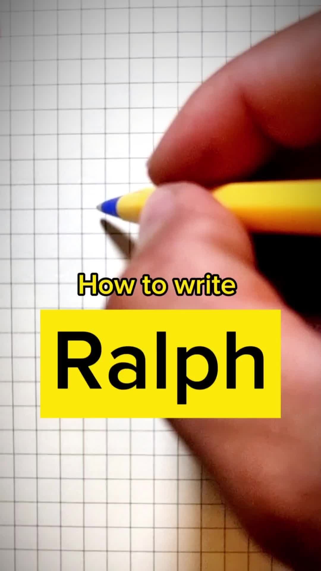 How to write your name in Thai language. #mythainame #name #thainame #englishname #malenames #femalenames #ralph #ราล์ฟ 
