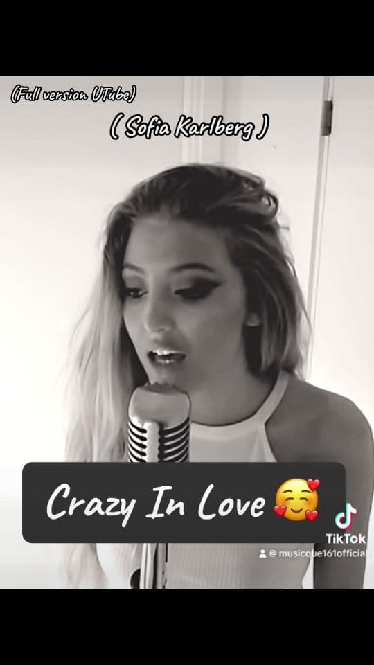 Absolutely Amazing snippet of Crazy In Love - Beyonce cover by @Sofia Karlberg - go follow her  & check her utube 🥰❤️ #sofiakarlberg #crazyinlove #beyoncecover #beyonce #music #amazing #fyp #piano #musicque161offical