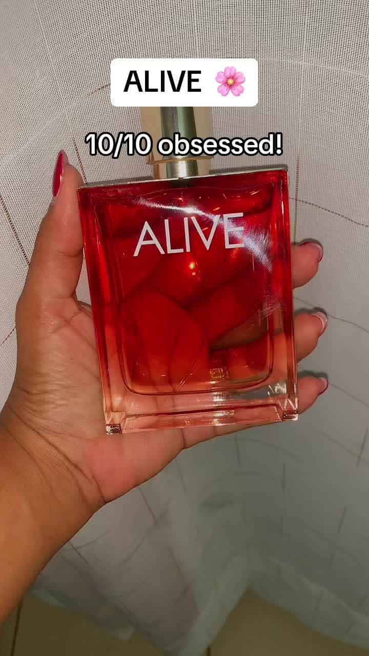 Alive by hugo boss is who it thinks  it is!!! #perfume #letssmellrich #perfumetiktok #mostcomplimentedperfume #viralvideo #hugobossperfume 