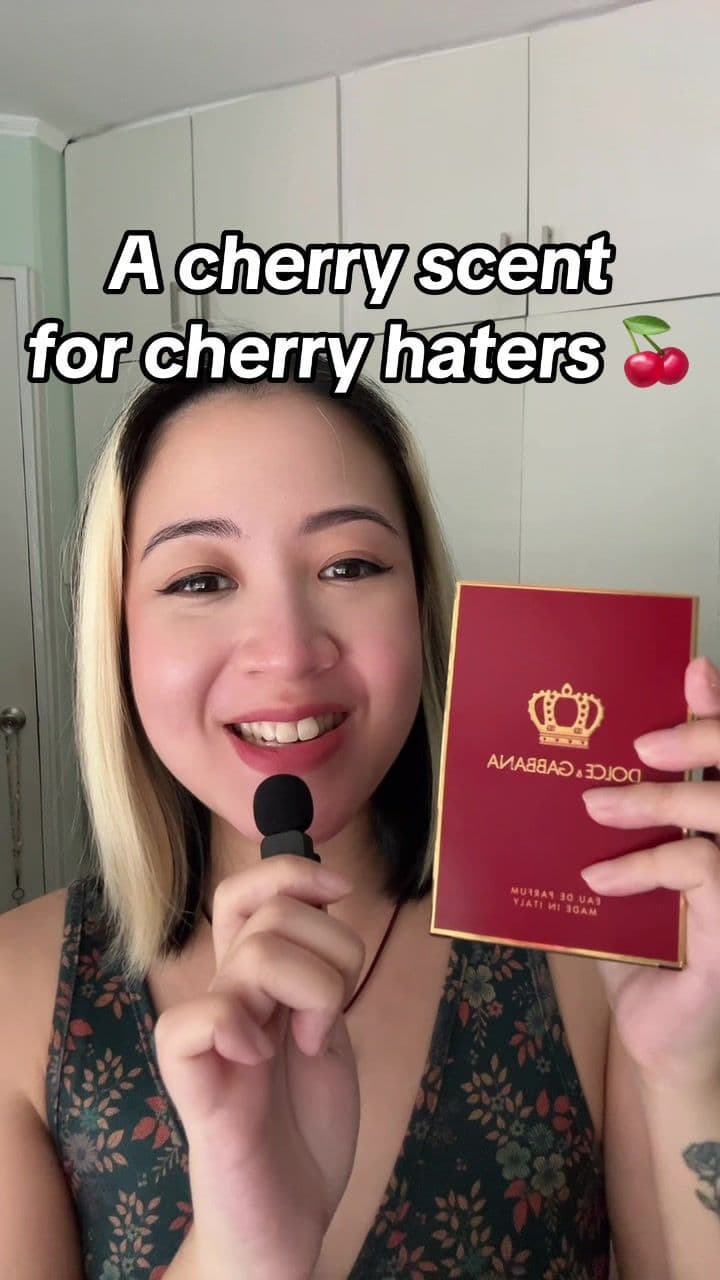 Dolce & Gabbana Q really said fresh cherry fragrances are possible!!!! #perfumetok #fragrancetok #fragrancetiktok #perfumereview #fyp #dolceandgabbana #q #qbydolcegabbana #scenttok #perfumesph 