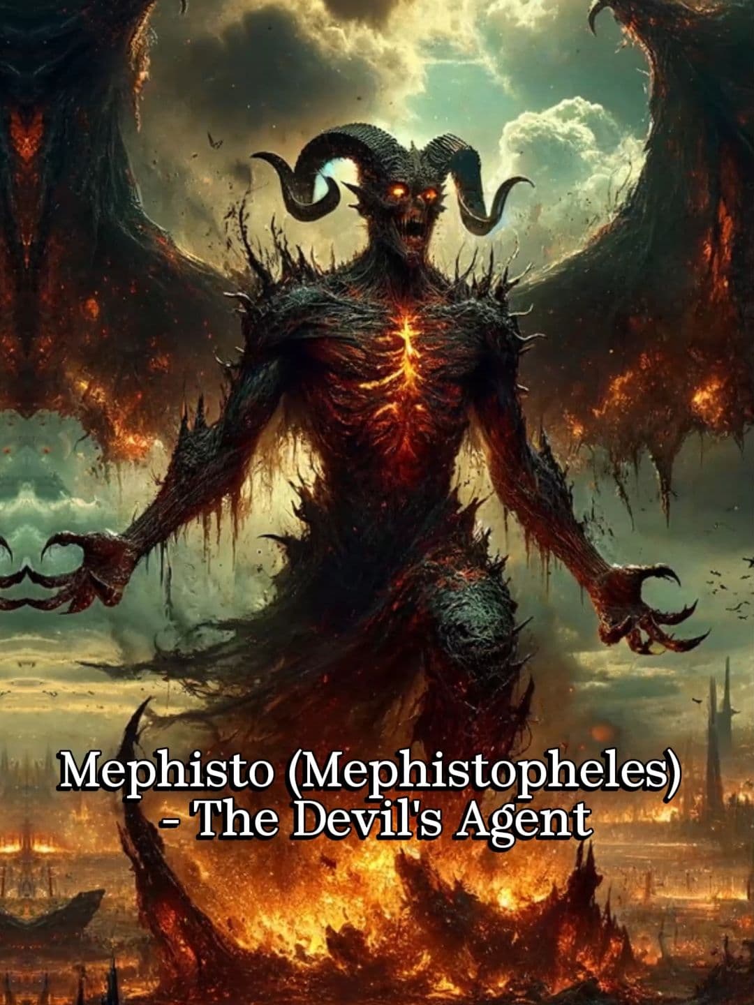 Mephisto (Mephistopheles) - The Devil's Agent 👹 Originally from German folklore, the name "Mephistopheles" is believed to have derived from the Hebrew mephitz, meaning "scatterer", and tophel, meaning "liar"; put together as "he who loves to scatter or disperse," which aptly reflects his role in scattering moral and ethical boundaries. Mephistopheles is best known through the Faust legend, a classic tale of a man who sells his soul to the devil for unlimited knowledge and worldly pleasures. Mephistopheles is not merely a demon but a complex figure, embodying the temptations and moral dilemmas faced by humanity. His cunning, charisma, and ambiguity make him a compelling character in literature and art, representing the eternal conflict between good and evil, knowledge and destruction. His cultural significance stretches far, influencing not just literature but also music, theatre, and cinema, making him a symbol of the darker aspects of human nature and the consequences of unchecked ambition and desire. Follow for more myths and legends! #mythology #history #art #marvel #reels #shorts